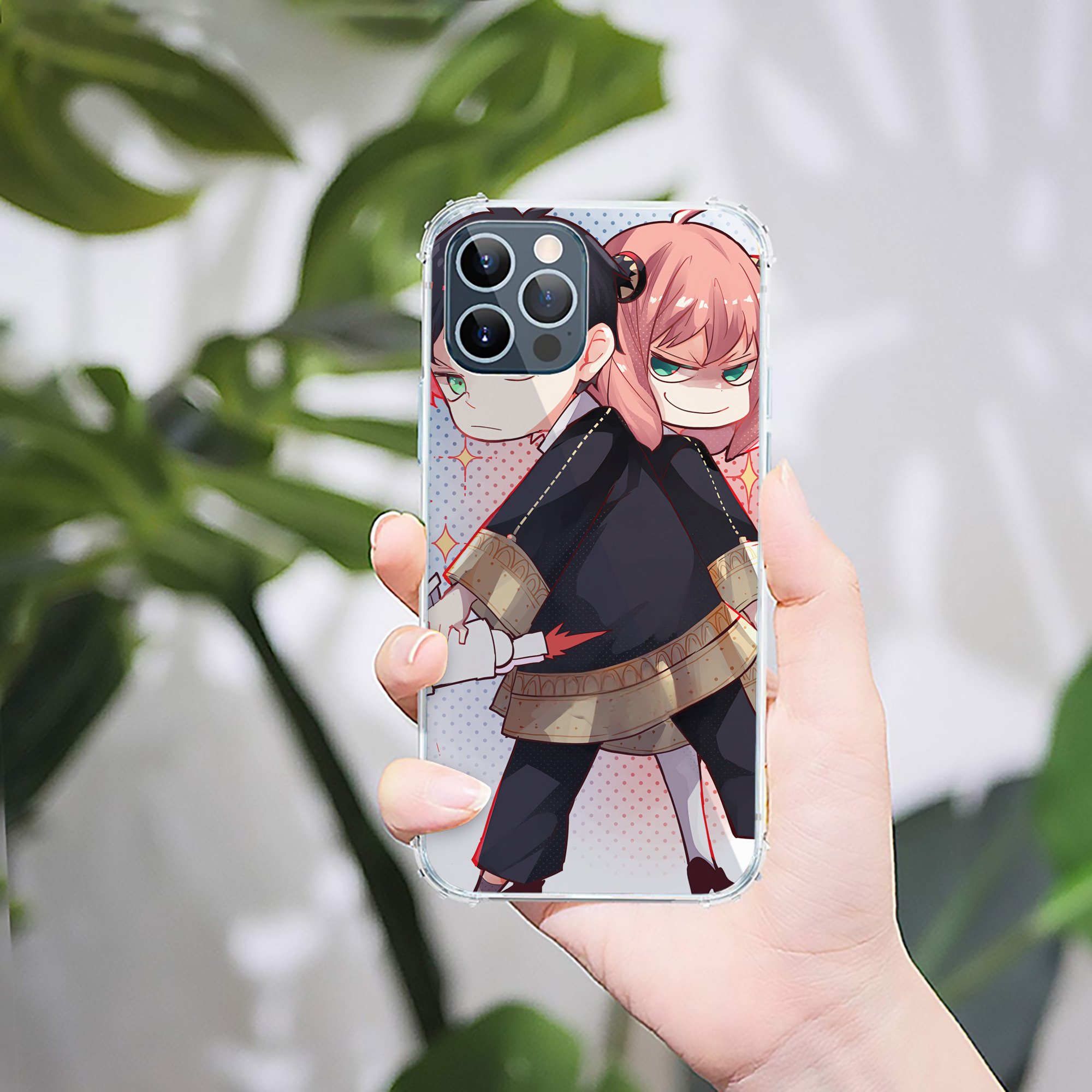 （画像用） SPY×FAMILY间谍家家酒 【iPhone 12シリーズ対応】透明スマホケース（クリアソフトケース）
